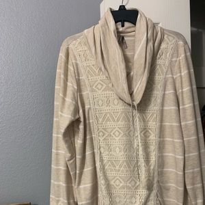 Tunic length sweater